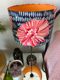 Double-sided ‘Chrysanthemum’ Ankara print lampshade