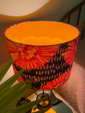 Double-sided ‘Chrysanthemum’ Ankara print lampshade