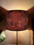 Double-sided 'Before I Turn to Rust' lampshade incorporating Liberty of London floral fabric