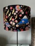 Double-sided ‘Cherry Blossom Girl’ Japanese cotton lampshade