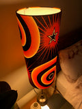 Single-sided cylinder ‘Shooting Stars’ Ankara print fabric lampshade
