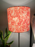 Single-sided pink & white Liberty abstract print lampshade