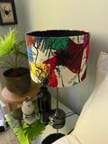 Double-sided  ‘Punk’ multicoloured Ankara print lampshade