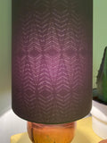 Double-sided tapered cone ‘Hidden Diamonds’ Ankara graphic print fabric lampshade