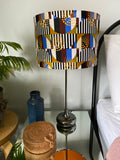 Double-sided ‘Kandinsky’s Wave’ multicoloured Ankara print lampshade