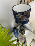 Single-sided ‘Fern’ blue print lampshade