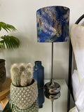 Single-sided ‘Fern’ blue print lampshade