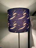 Single-sided ‘Wave’ blue Ankara print lampshade