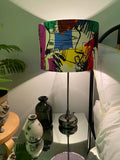 Double-sided  ‘Punk’ multicoloured Ankara print lampshade
