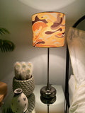 Single-sided ‘Camouflage 1’ yellow fabric lampshade