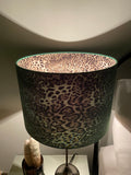 Double-sided ‘Leopard & Lynx’ print lampshade