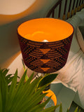 Double-sided ‘Aztec’ multicoloured Ankara print lampshade