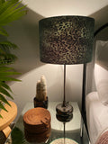 Double-sided ‘Leopard & Lynx’ print lampshade