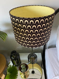 Double-sided ‘Crescent’ Ankara print lampshade