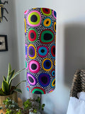 Single-sided cylinder ‘In The Spotlight’ Ankara print fabric lampshade