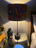 Double-sided ‘Peacock’ Japanese cotton lampshade