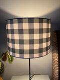 Double-sided ‘Spring Duel’ Gingham lampshade