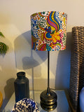 Single-sided ‘Colour Pop’ bubble, floral pattern Ankara lampshade