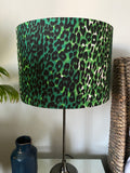 Double-sided 'Jungle Cat' Ankara print lampshade