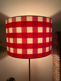 double-sided ‘summer duel’ gingham lampshade