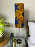 Single-sided cylinder ‘Star Man’ Ankara print fabric lampshade