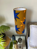 Single-sided cylinder ‘Star Man’ Ankara print fabric lampshade